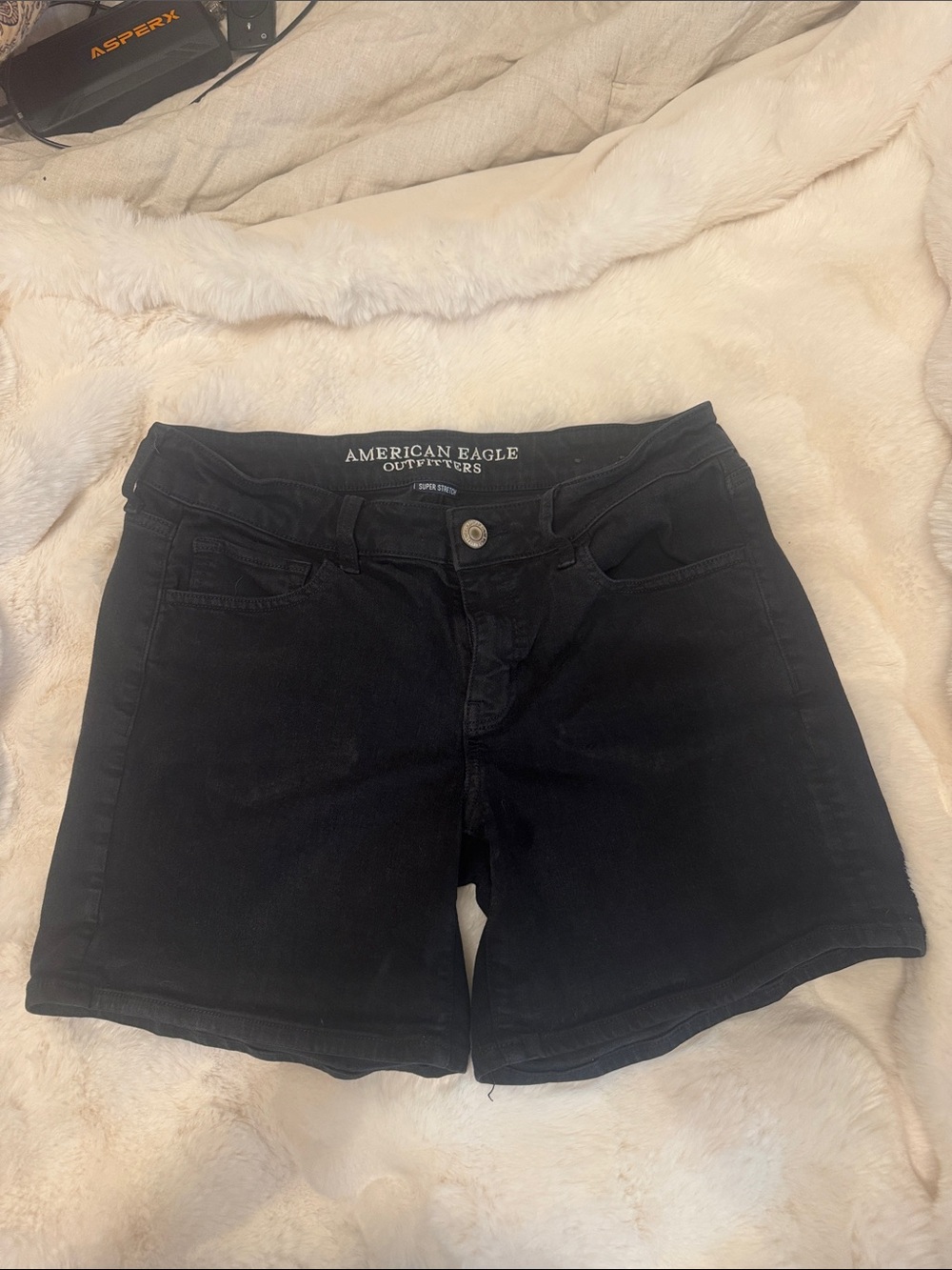 American Eagle Outfitters Black Denim Jean Shorts